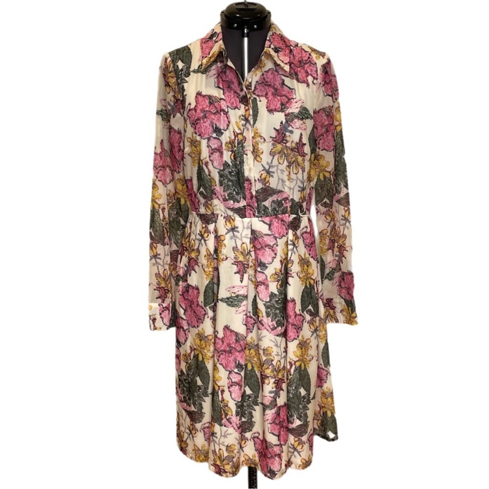Liza Luxe ModCloth Long Sleeve Floral Dress